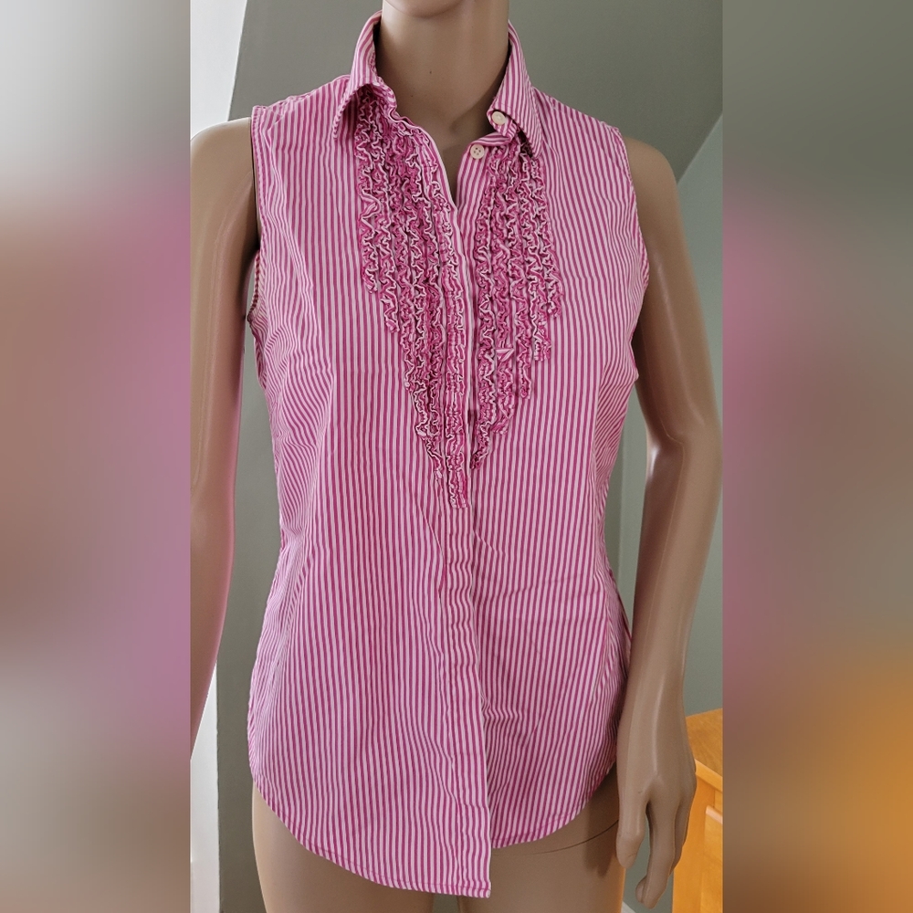 Ralph Lauren sleeveless button down shirt
